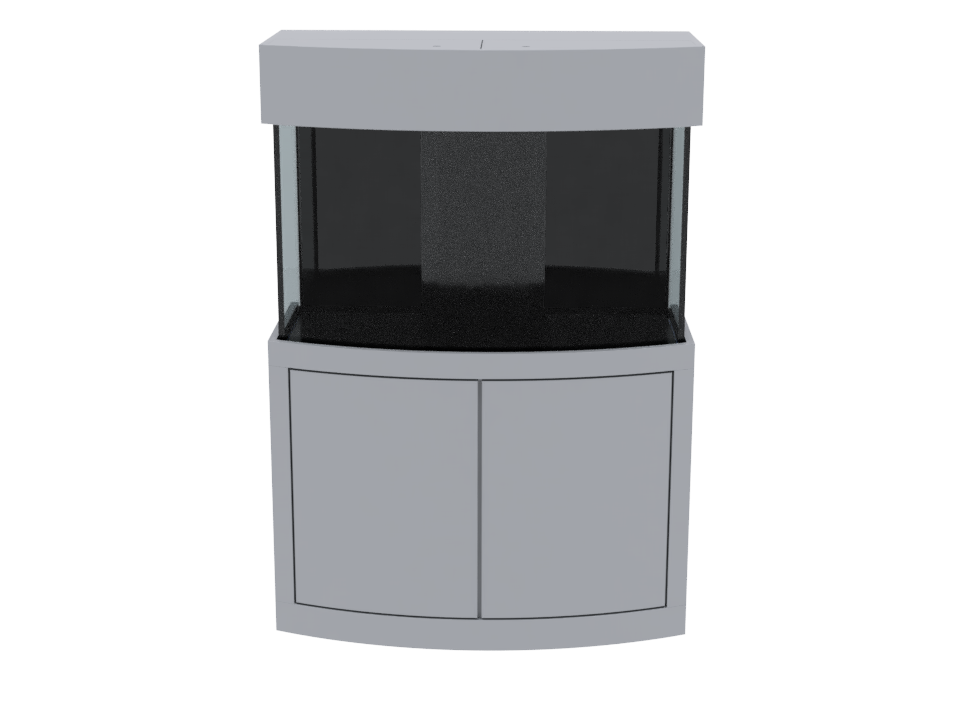 Tideline Planet Radius 135G Radius Tank Kit Elegance Gray