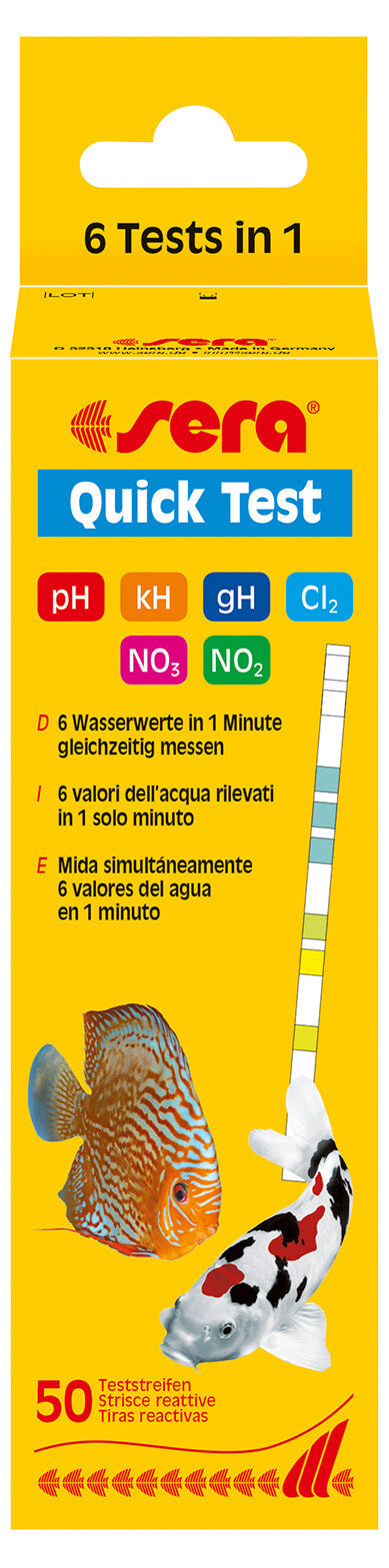 Sera Quick Test 6 in 1 (50 pcs.)