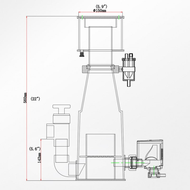 Reef Octopus NWB150 Skimmer 6"