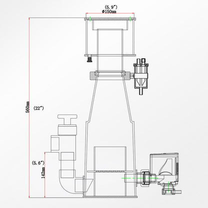 Reef Octopus NWB150 Skimmer 6"