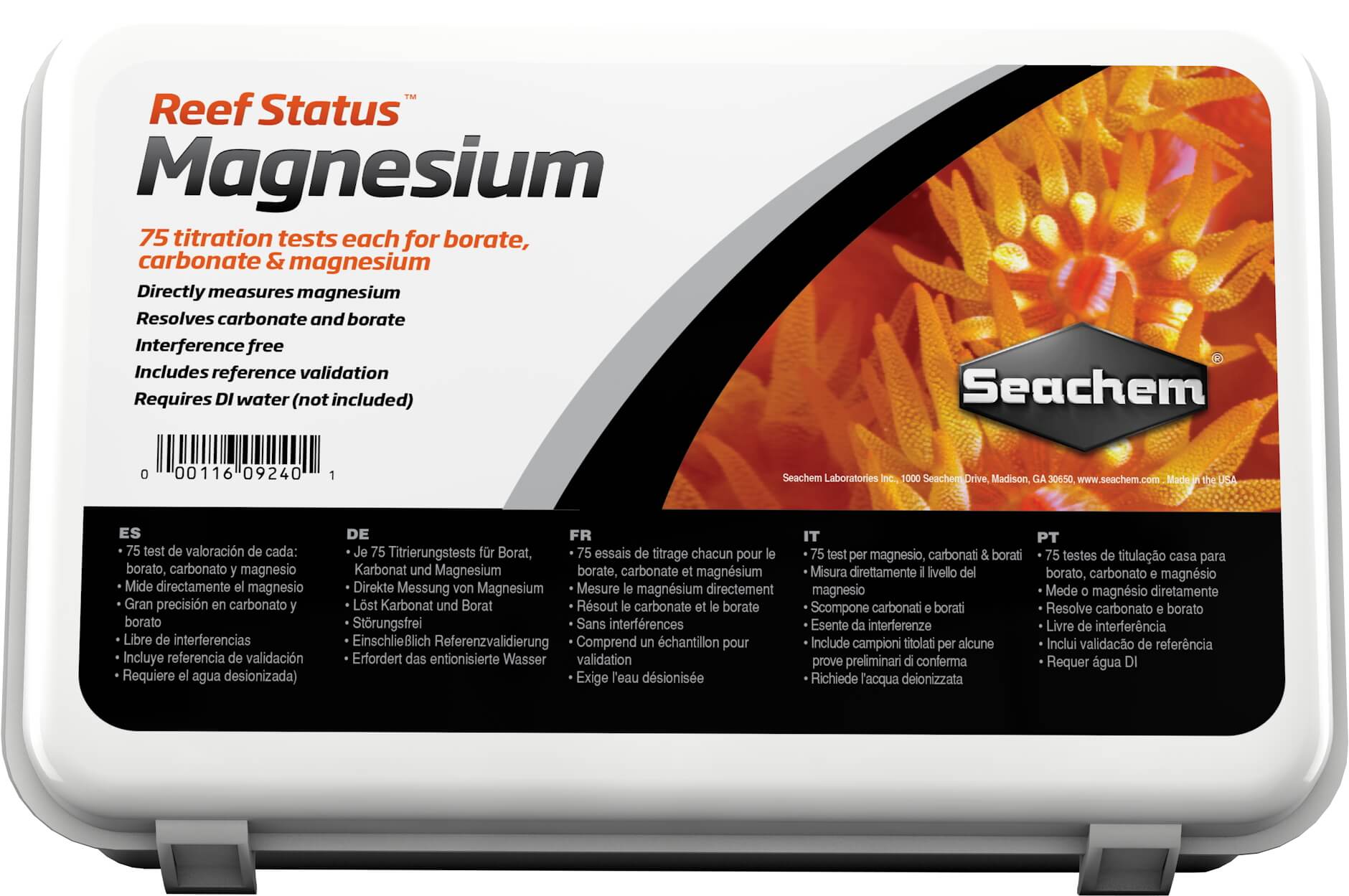 Reef Status: Magnesium Carbonate Test Kit