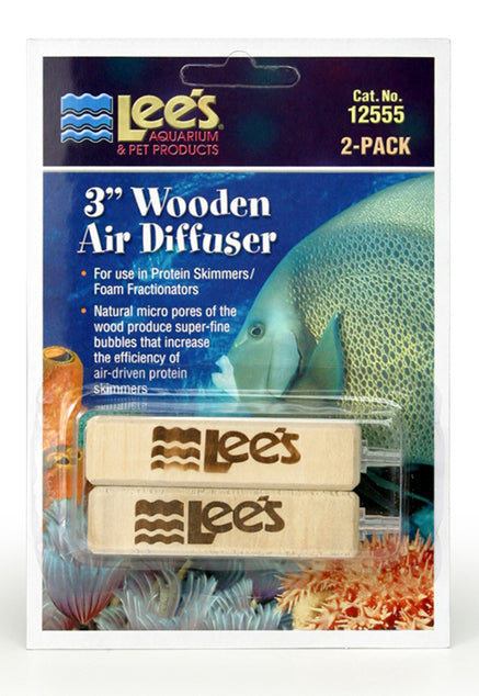 Lee's Aquarium Wooden Air Diffuser, 3"