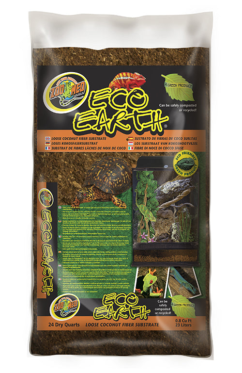 Zoo-Med Eco Earth Compressed Coconut Fiber Substrate 24 q