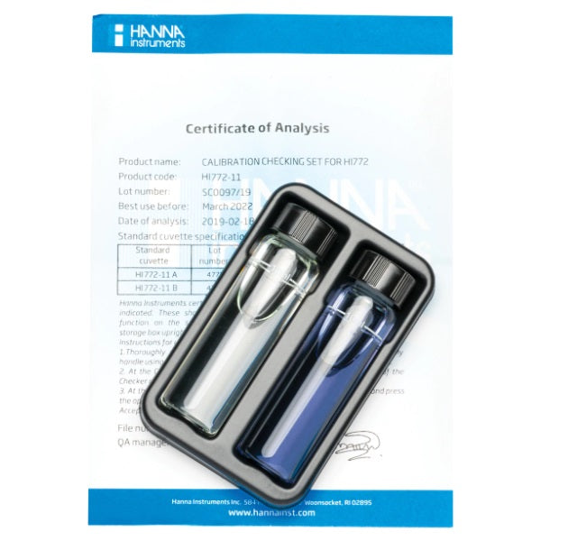 Marine Alkalinity (dKH) Checker Calibration Check Set