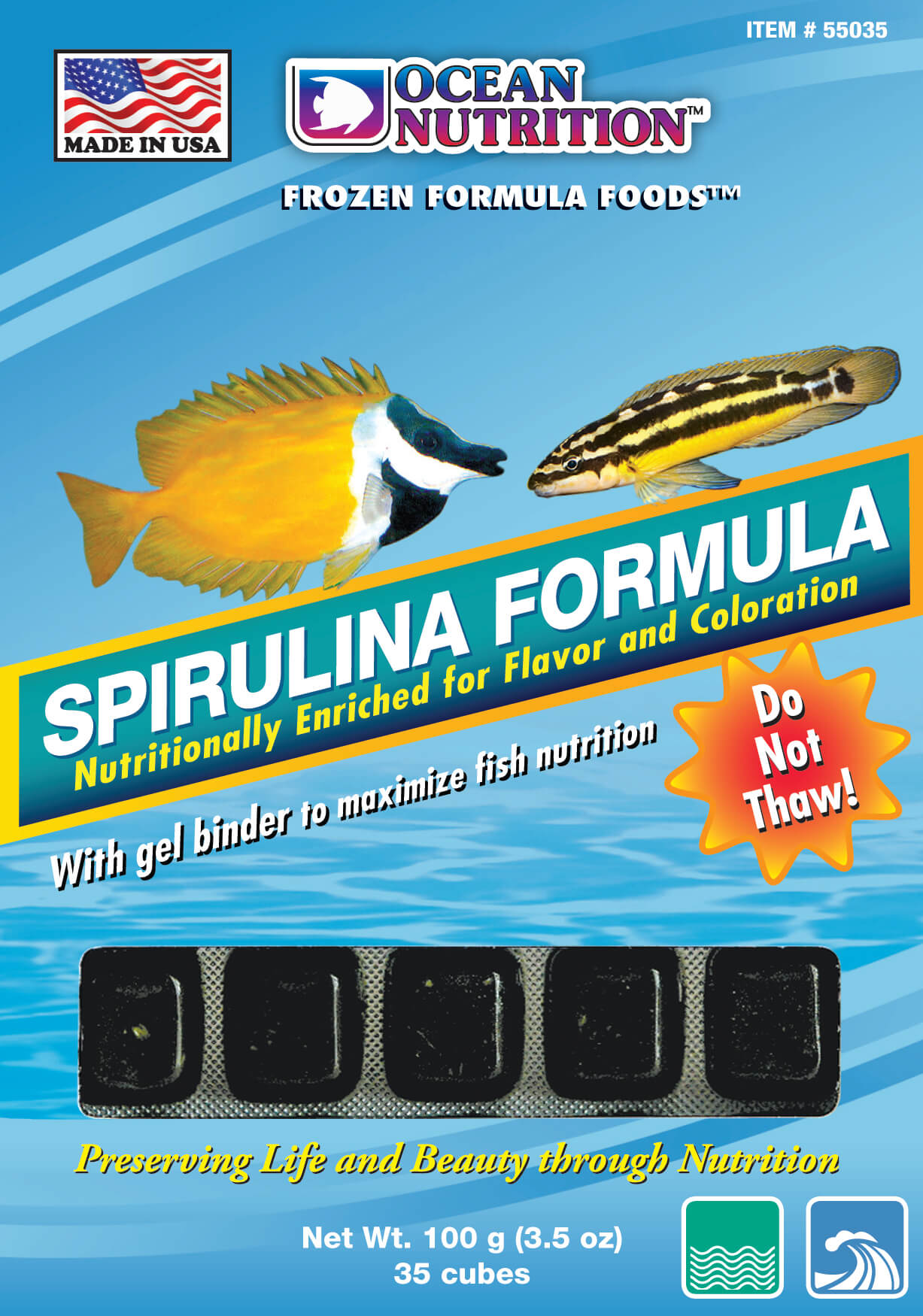 Spirulina Formula Cube (Frozen) 3.5oz