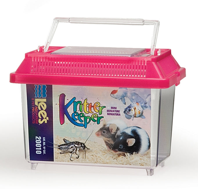 Lee's Aquarium Lees Kritter Keeper, Mini Rectangle w/Lid