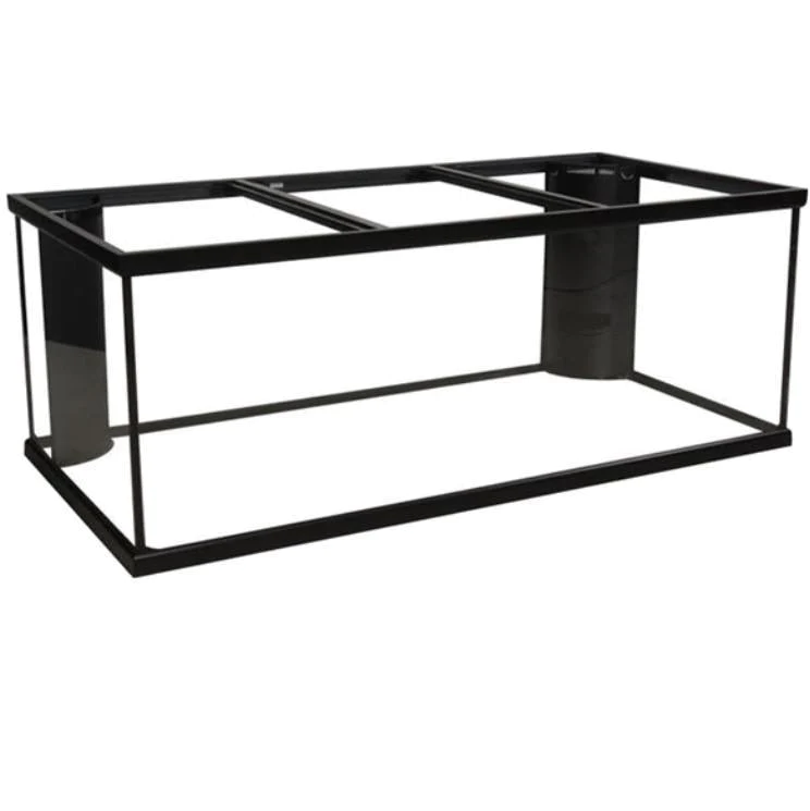 Marineland Corner-Flo 125G Aquarium (2 overflows), 72" x 18" x 22" (Black)