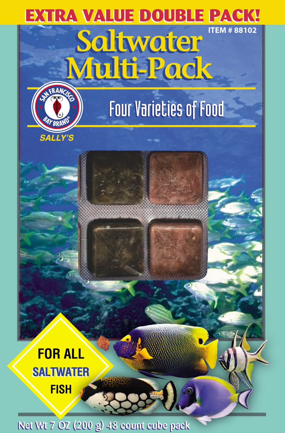 Saltwater Multi-Pack Cubes 7oz (Frozen)