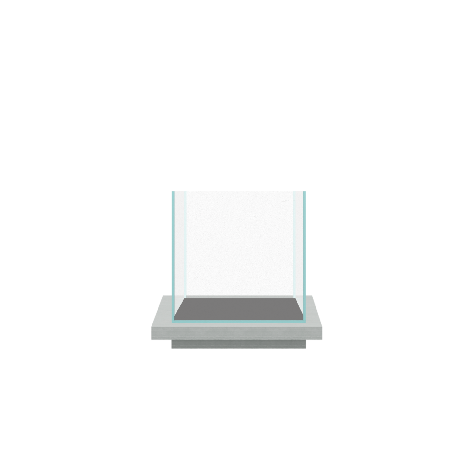 Tideline 2.1G Studio Cube Pedestal - Gray
