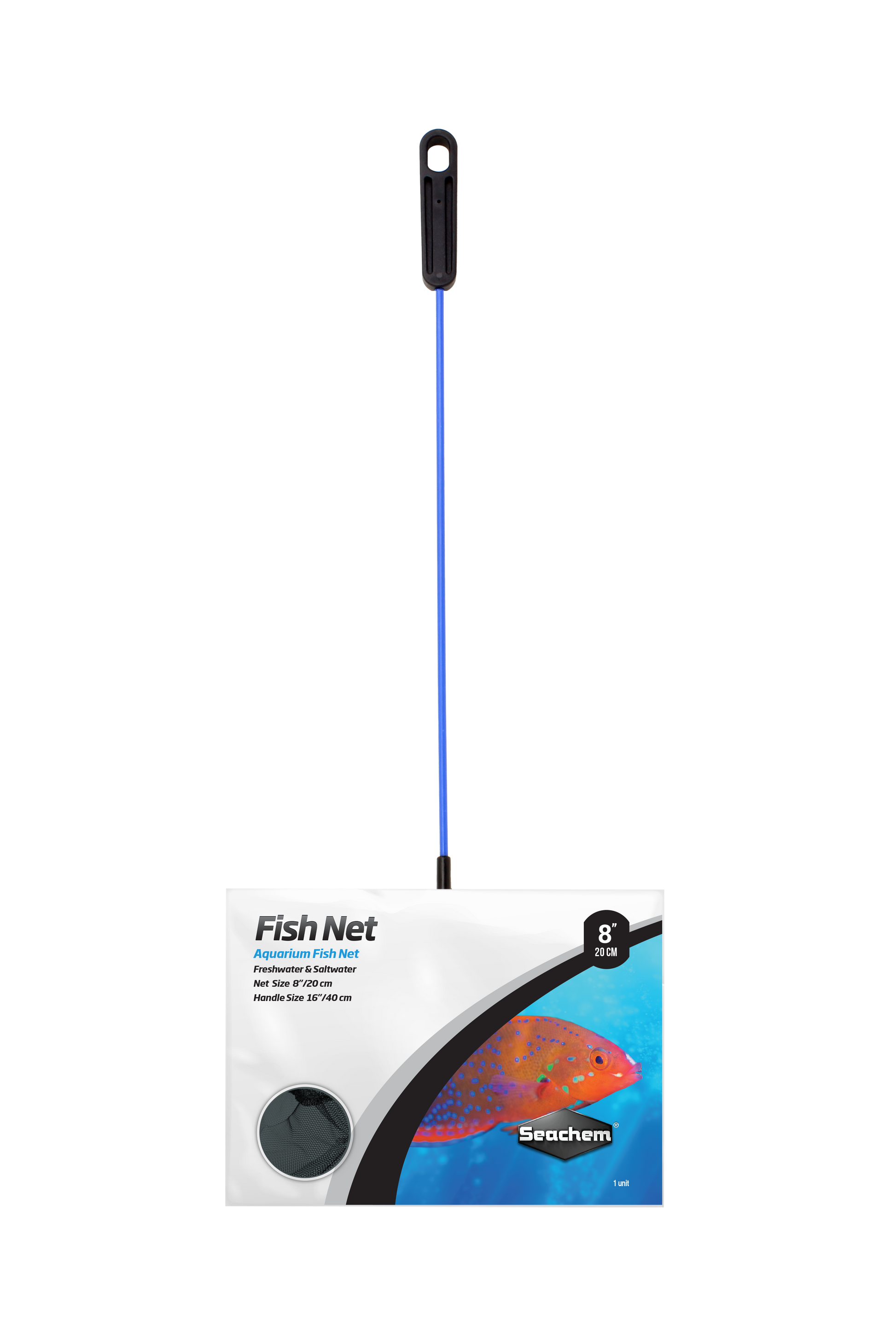 Seachem Laboratories Fish Net Coarse Mesh 8" Long Handle