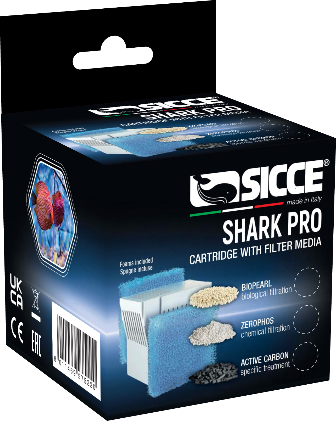 Sicce SHARK PRO Carbon Cartridge with Sponge