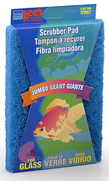 Lee's Aquarium Scrubber Pad, Jumbo, Coarse (Glass) 6" x 9"