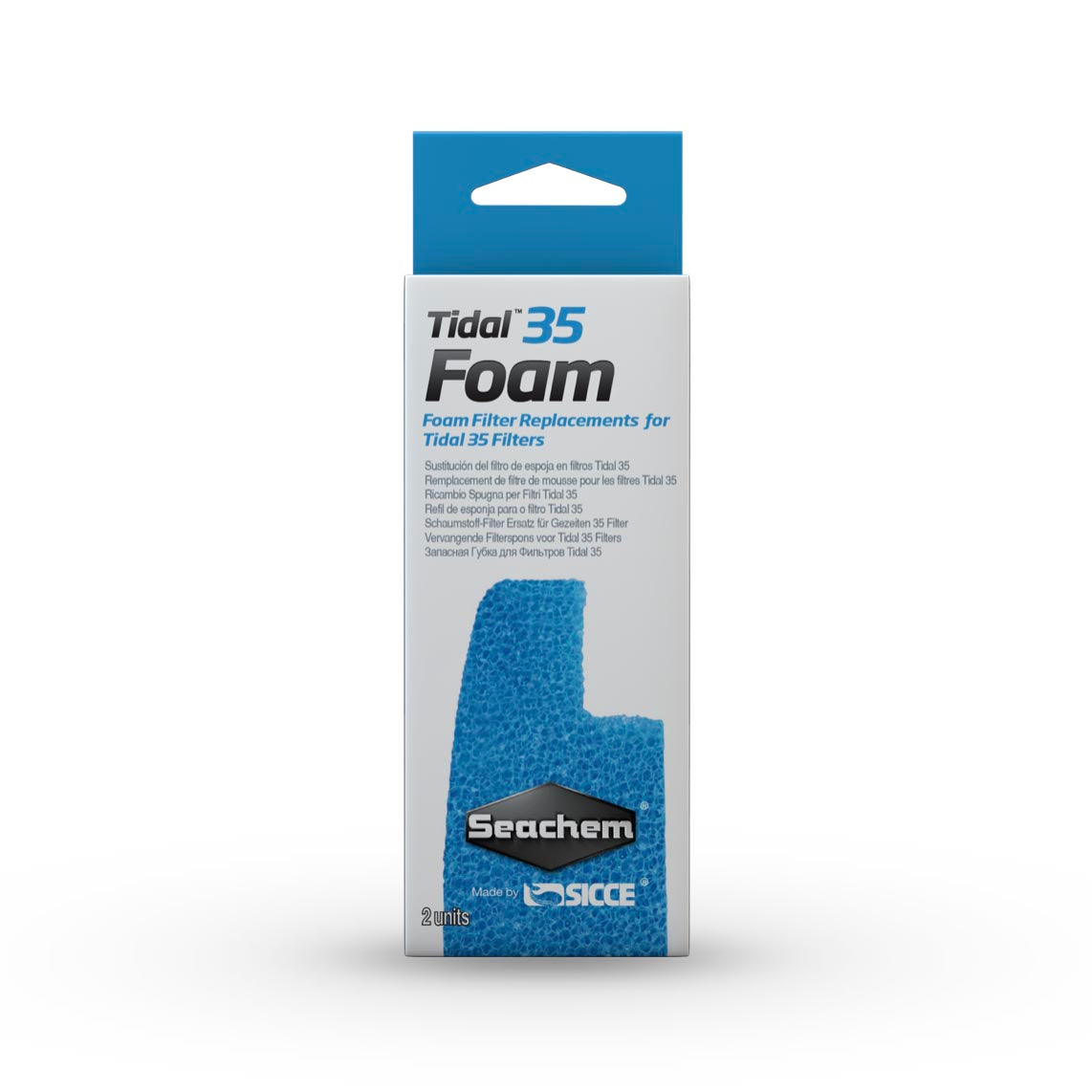 Seachem Laboratories Tidal 35 Foam (2 Pack)