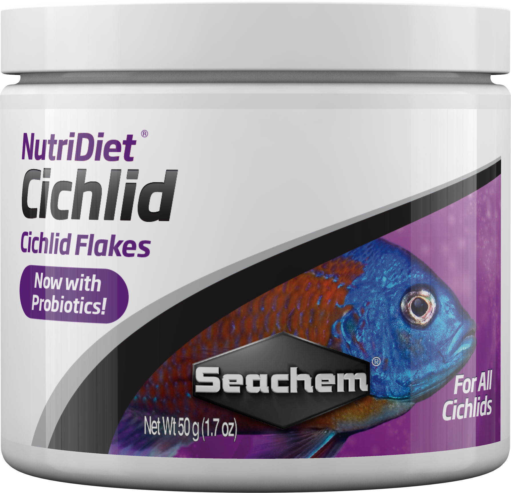 Seachem Laboratories Seachem NutriDiet Cichlid Flakes w/Probiotics