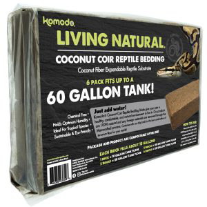 Komodo Coir - 6-Peat Brick Up to Tank