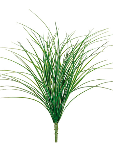 21" Grass Bush Green/White