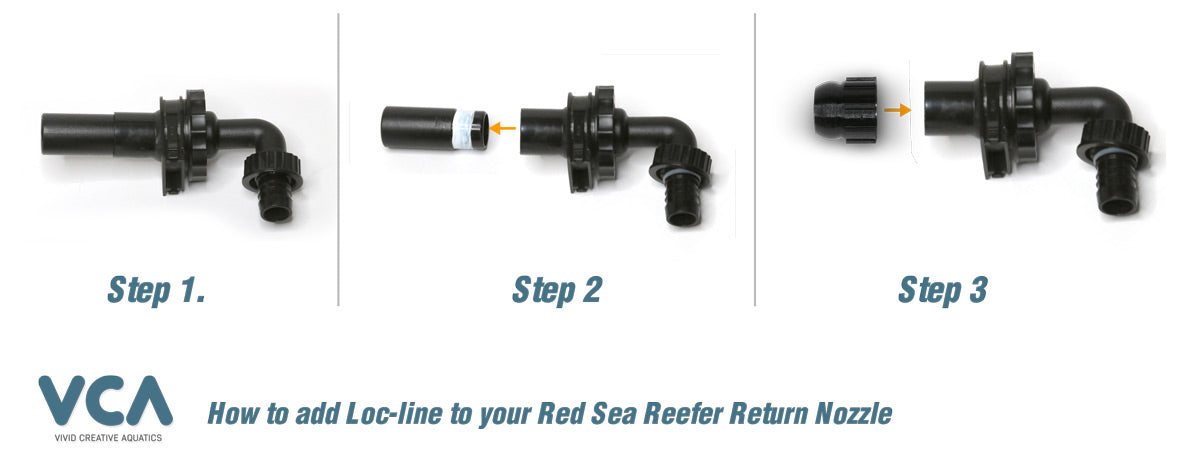 VCA Reefer - Slip-Fit Adapter (25mm to 1/2" Loc-Line)