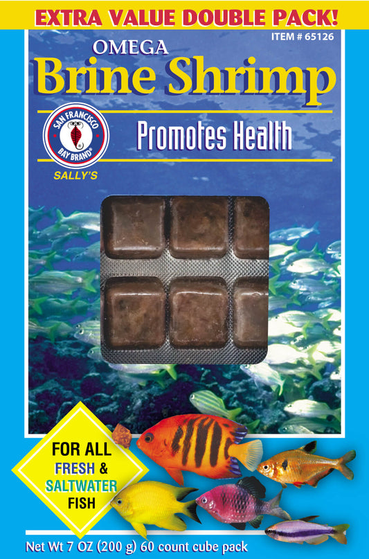 Omega-3 Brine Shrimp Cube 7oz (Frozen)