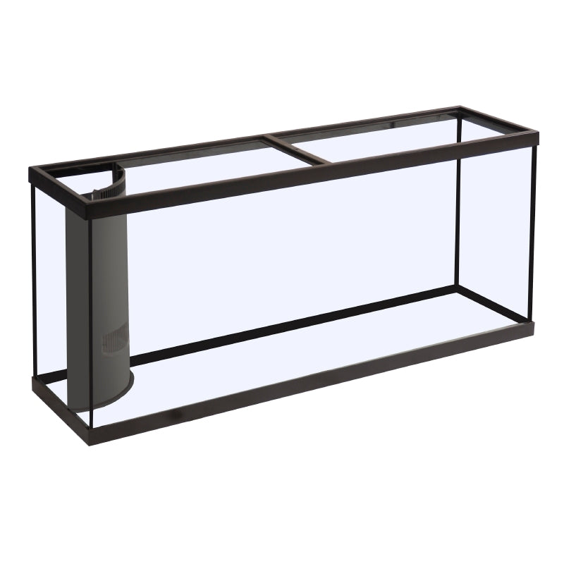 Marineland Corner-Flo 110G Aquarium (1 overflow), 48" x 18" x 30" (Black)