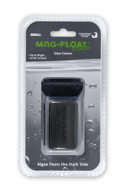 Mag Float Mag-Float Stealth Glass Aquarium Cleaner - 3/16" - 5mm (Small)