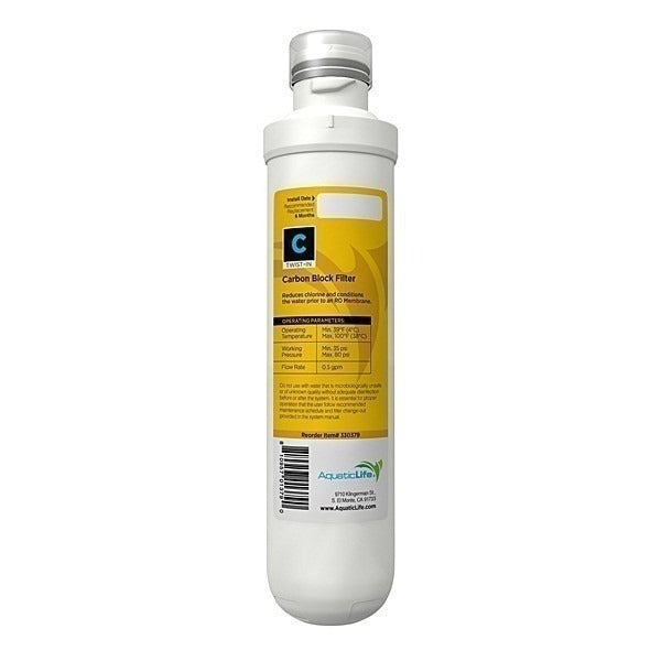 AquaticLife Twist-In Carbon Block Filter