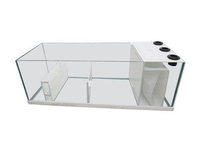 OceanVue PRO 48" Rimless Glass Sump - White