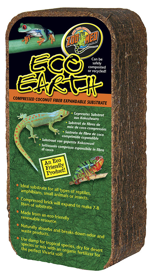 Zoo-Med Eco Earth Compressed Coconut Fiber Substrate