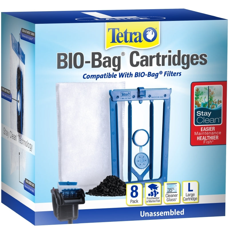 Tetra StayClean Bio-Bag Cartridge LG, 8 pk