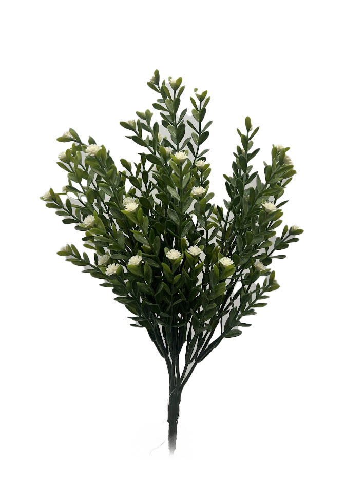 Tideline Naturescapes 14" Hebe Leaf (frosted) w GYP Cream