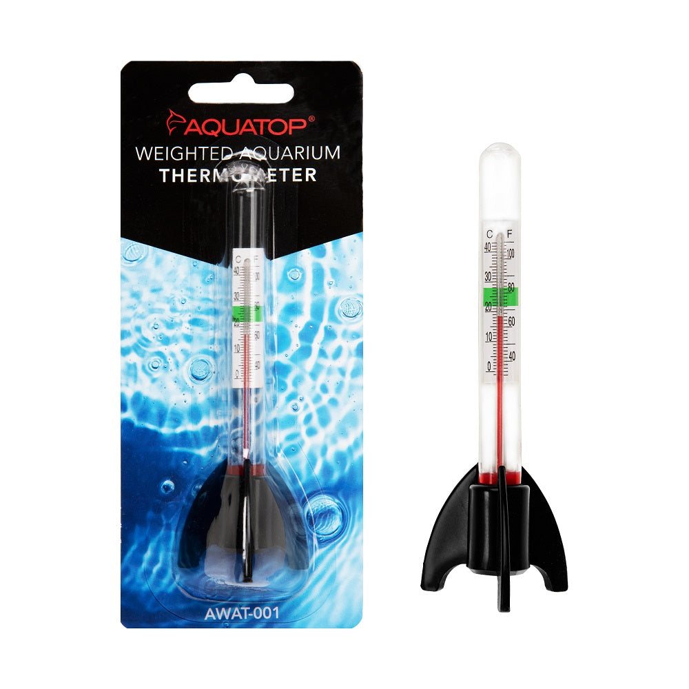AquaTop Weighted Glass Thermometer w Claw