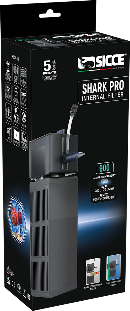 Sicce SHARK PRO 900 Internal Filter – 238 gph
