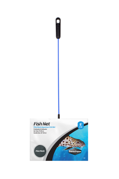 Seachem Laboratories Fish Net Fine Mesh 8" Long Handle