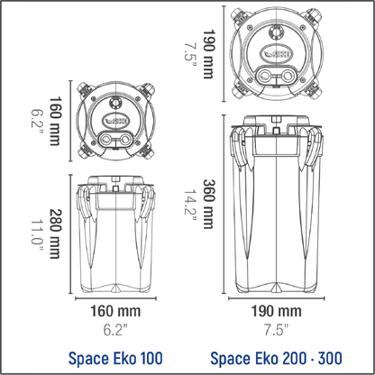 Sicce Space EKO 300 Canister Filter