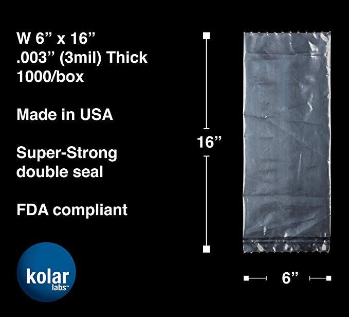 Kolar Labs 6x16 2ML Fish Bag 1000ct