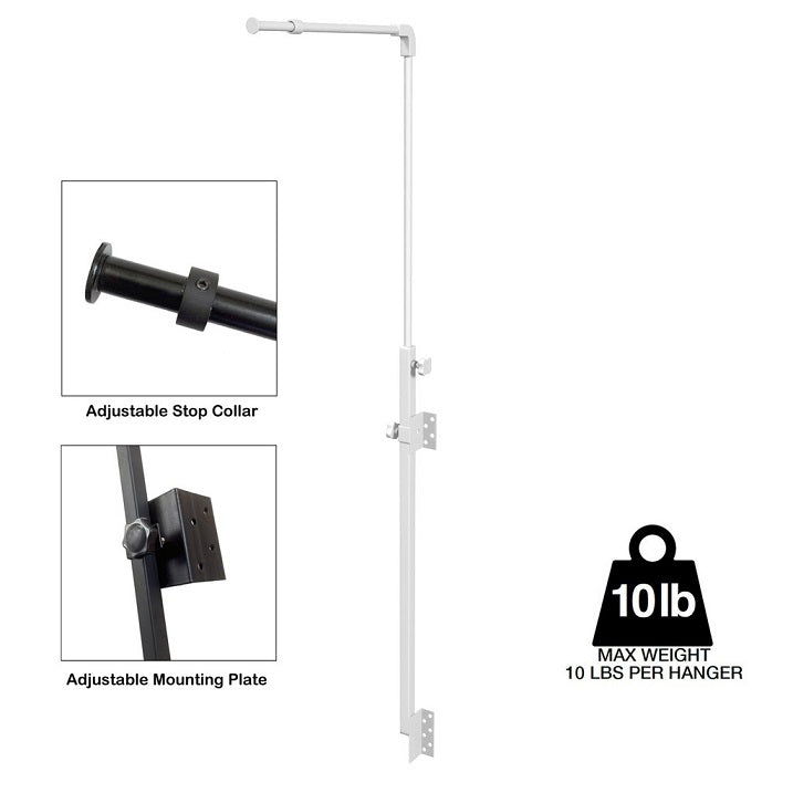 Universal / Hybrid Light Fixture Hanger - White