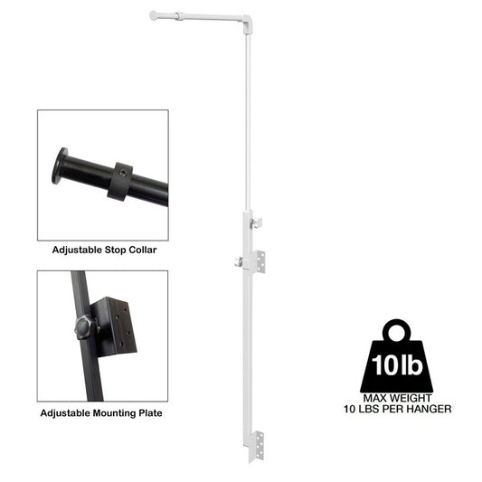 Universal / Hybrid Light Fixture Hanger - White