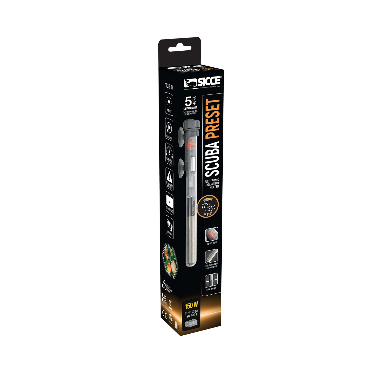 Sicce SCUBA Preset 150 Heater