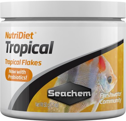 Seachem Laboratories Seachem NutriDiet Tropical Flakes w/Probiotics