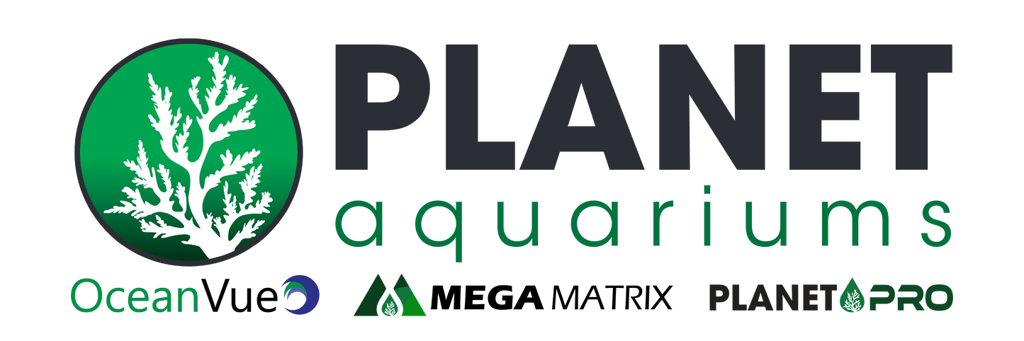DFW Marketing 72x24 Planet Aquariums Banner Green