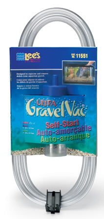 Lee's Aquarium 5" Ultra Gravel Vacuum Cleaner, Self-Start, Mini