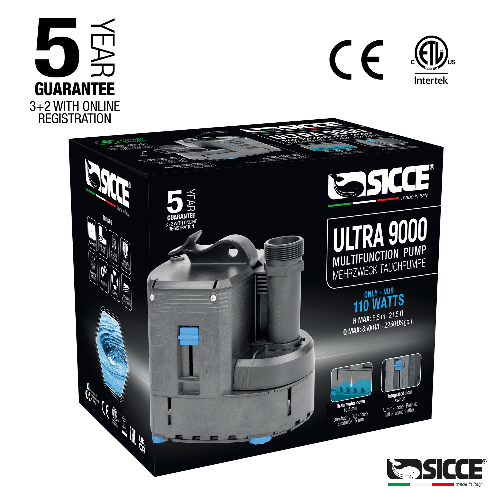 Sicce Ultra 9000 Multifunction Pump