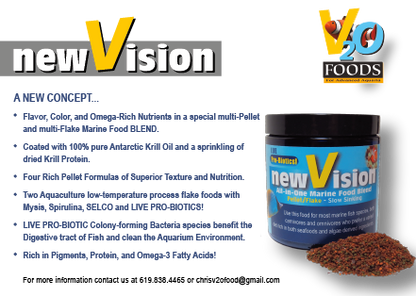 V2O Aquarium 2.3oz New Vision Pellet/Flake Blend