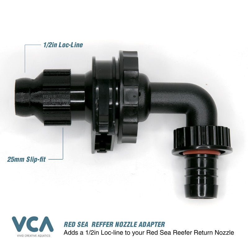 VCA Reefer - Slip-Fit Adapter (25mm to 1/2" Loc-Line)