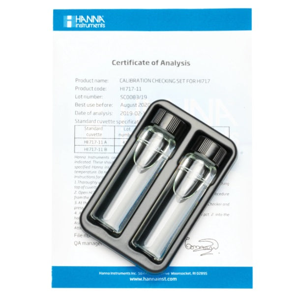 Phosphate High Range Checker Calibration Check Set