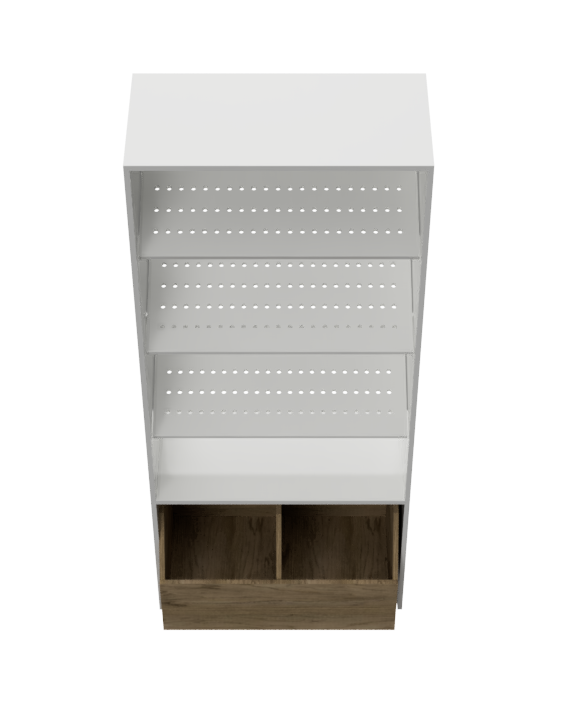 DFW Marketing Deco Series Plant Unit with Rolling Rock Bin