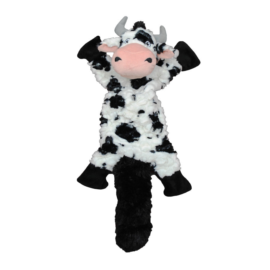 Jolly Pet Fat Tail Stuffed Cow Dog Toy