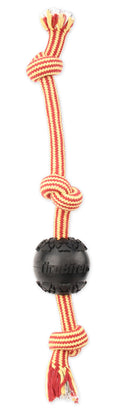 Mammoth Pet Products TireBiter Ball w/Rope Dog Toy