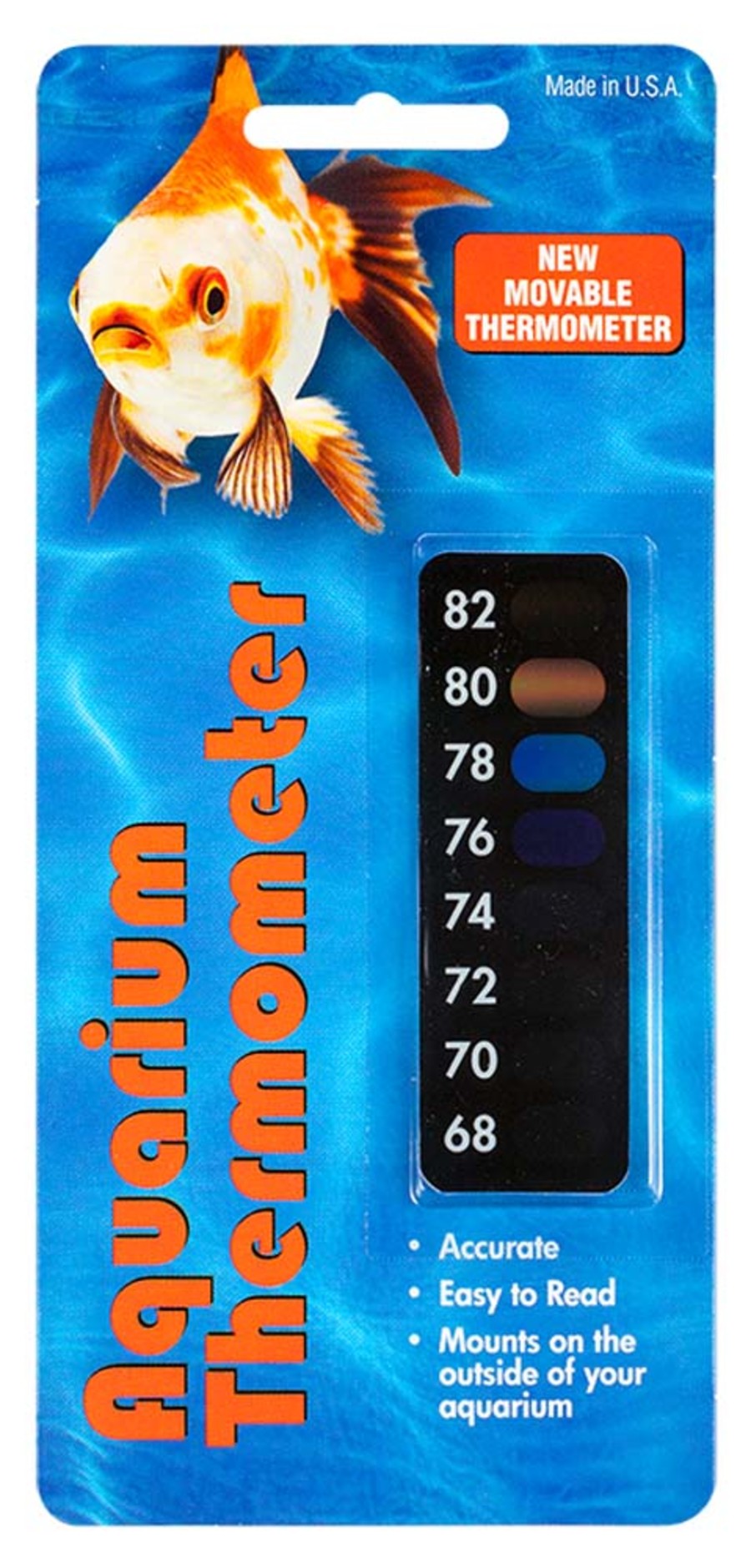 LCR Hallcrest Liquid Crystal Aquarium Thermometer Vertical