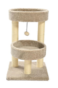 Max & Marlow 2 Level Carpet Cat Tower