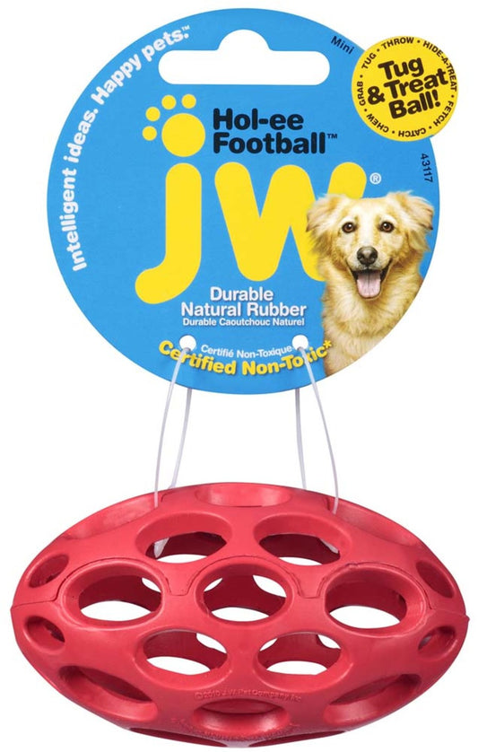 JW Pet Hol-ee Football Dog Toy